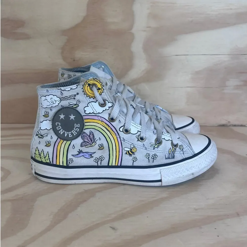Converse All Star - CT Hi Summer Camp - Sneakers - Blue - Big Kids - 4 - 667897C